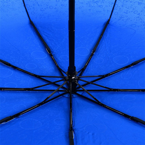 Зонт женский 3 сложения автомат "Капельки" 9 спиц