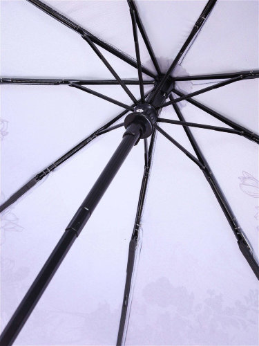 Зонт женский 3 сложения автомат "Роспись" 9 спиц