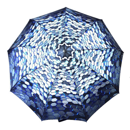 Зонт женский 3 сложения полуавтомат " Калейдоскоп " 9 спиц
