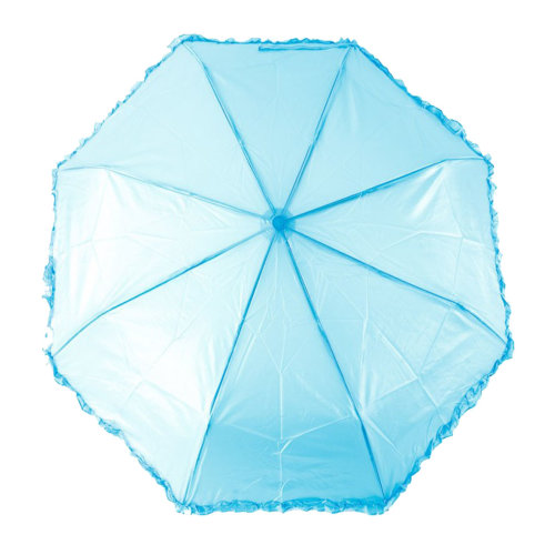 Зонт женский 3 сложения полуавтомат "Перламутровый с бахромой" полиэстер 8 спиц
