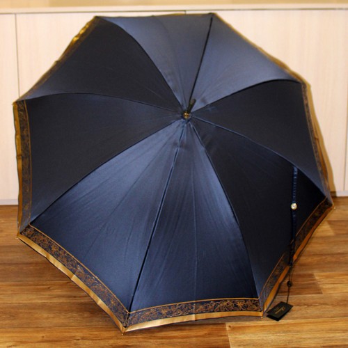  Зонт-трость Rainie с металлической ручкой и декоративным синим камнем 1937