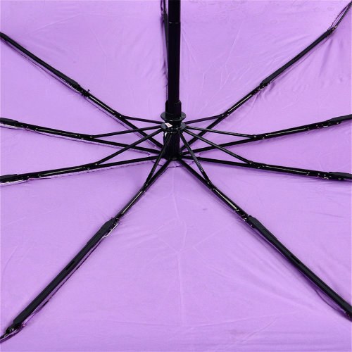 Зонт женский 3 сложения автомат "Узоры" 9 спиц