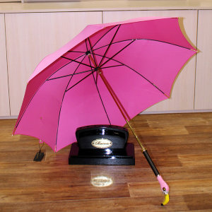 Зонт-трость Rainie с ручкой в форме фламинго 1903