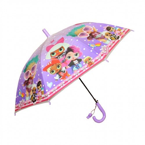 Зонт детский для девочек Лол трость 8 спиц